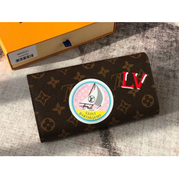Replica Louis Vuitton Brown Monogram Japan Patch Sarah Wallet