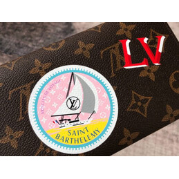 Replica Louis Vuitton Brown Monogram Japan Patch Sarah Wallet