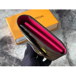 Replica Louis Vuitton Brown Monogram Los Angeles Patch Sarah Wallet