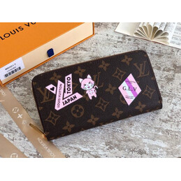 Replica Louis Vuitton Brown Monogram Japan Patch Zippy Wallet