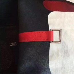 Replica Hermes Black Red Picotin Lock 13 Bag
