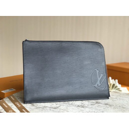 Replica Louis Vuitton Gray Epi Leather Pochette Jour GM