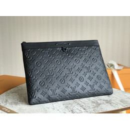 Replica Louis Vuitton Black Monogram Eclipse Discovery Pochette