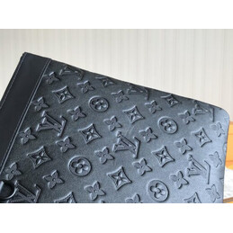 Replica Louis Vuitton Black Monogram Eclipse Discovery Pochette