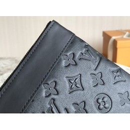 Replica Louis Vuitton Black Monogram Eclipse Discovery Pochette