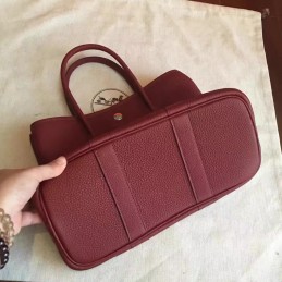 Replica Hermes Burgundy Garden Party 30 Bag