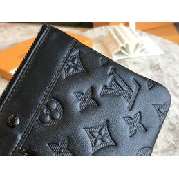 Replica Louis Vuitton Black Monogram Eclipse Discovery Pochette PM