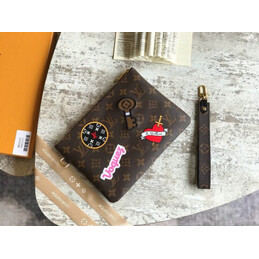 Replica Louis Vuitton Brown Monogram Multicolor Graphic City Pouch