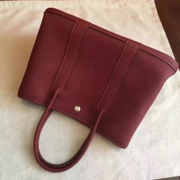 Replica Hermes Burgundy Garden Party 30 Bag