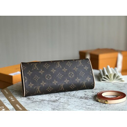 Replica Louis Vuitton Brown Monogram Pochette Florentine 24