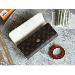 Replica Louis Vuitton Brown Monogram Pochette Florentine 24