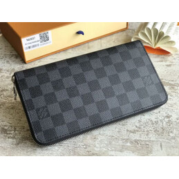 Replica Louis Vuitton Damier Graphite Zippy Organizer Wallet - Style 2