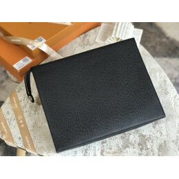 Replica Louis Vuitton Black Epi Leather Pochette Voyage MM