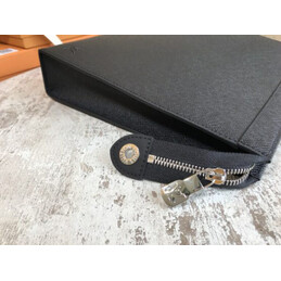 Replica Louis Vuitton Black Epi Leather Pochette Voyage MM
