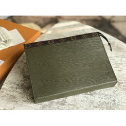 Replica Louis Vuitton Olive Green Epi Leather Pochette Voyage MM