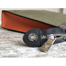 Replica Louis Vuitton Olive Green Epi Leather Pochette Voyage MM