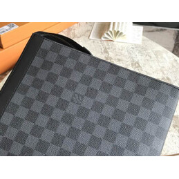 Replica Louis Vuitton Damier Graphite Pochette Voyage MM