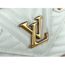 Replica Louis Vuitton White Quilted New Wave Compact Wallet