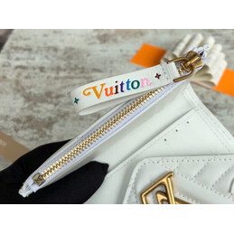 Replica Louis Vuitton White Quilted New Wave Compact Wallet