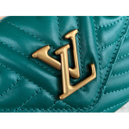 Replica Louis Vuitton Green Quilted New Wave Compact Wallet