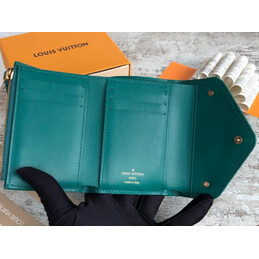 Replica Louis Vuitton Green Quilted New Wave Compact Wallet