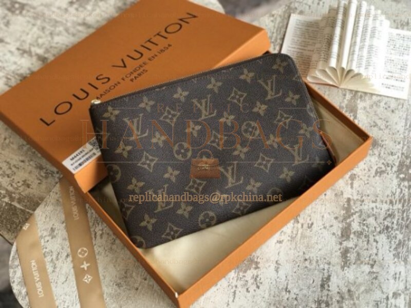 Replica Louis Vuitton Brown Monogram Etui Voyage PM