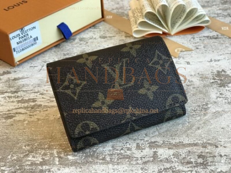 Replica Louis Vuitton Brown Monogram Enveloppe Carte De Visite
