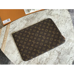 Replica Louis Vuitton Brown Monogram Pink Interior Etui Voyage MM