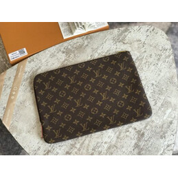 Replica Louis Vuitton Brown Monogram Pink Interior Etui Voyage MM