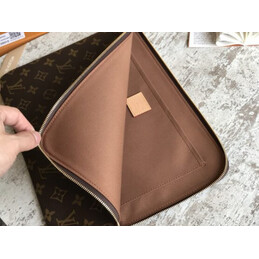 Replica Louis Vuitton Brown Monogram Pink Interior Etui Voyage MM