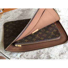 Replica Louis Vuitton Brown Monogram Pink Interior Etui Voyage MM