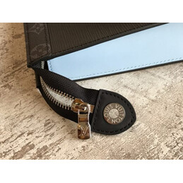 Replica Louis Vuitton Black Epi Leather Pochette Voyage MM Zip Pouch