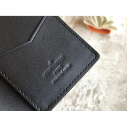 Replica Louis Vuitton Black Patchwork Pocket Organizer