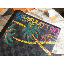 Replica Louis Vuitton Damier Graphite Palm Tree Pochette Voyage MM