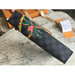 Replica Louis Vuitton Damier Graphite Palm Tree Pochette Voyage MM