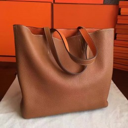 Replica Hermes Tan Double Sens 45 Bag