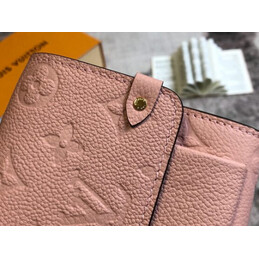 Replica Louis Vuitton Pale Pink Embossed Monogram Vavin Chain Wallet