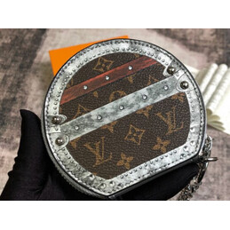 Replica Louis Vuitton Brown Monogram Silver Trim Micro Boite Chapeau