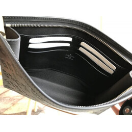 Replica Louis Vuitton Black Embossed Monogram Pochette Voyage MM