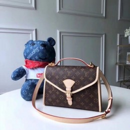 Replica Louis Vuitton Brown Monogram Pale Pink Trim Bel Air