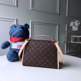 Replica Louis Vuitton Brown Monogram Pale Pink Trim Bel Air