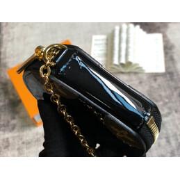 Replica Louis Vuitton Black Lacquer Monogram Micro Boite Chapeau