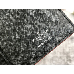 Replica Louis Vuitton Black Travel Sticker Zippy Organizer Wallet