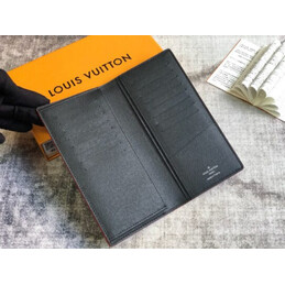 Replica Louis Vuitton Black Travel Sticker Zippy Organizer Wallet