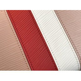 Replica Louis Vuitton Pale Pink Red White Stripe Zippy Wallet