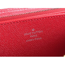 Replica Louis Vuitton Pale Pink Red White Stripe Zippy Wallet