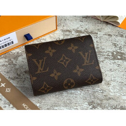 Replica Louis Vuitton Brown Monogram Minion Patch Victorine Wallet