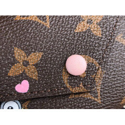 Replica Louis Vuitton Brown Monogram Minion Patch Victorine Wallet