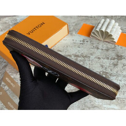 Replica Louis Vuitton Brown Monogram London Patch Zippy Wallet