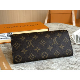Replica Louis Vuitton Brown Monogram Pale Pink Snap Emilie Wallet